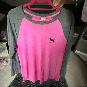 Pink 3/4 Sleeve Shirt